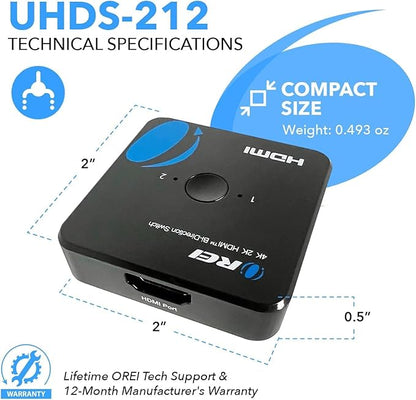 OREI HDMI Switch 4K HDMI Splitter - Image 5