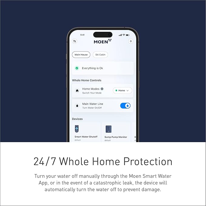 Moen Flo Smart Water Monitor and Automatic Shutoff Sensor, Wi-Fi Water Leak - Image 10
