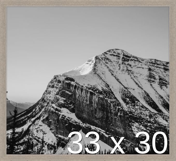 Frame It Easy 33 x 30 Rustic Gray Wood Frame by FrameItEasy