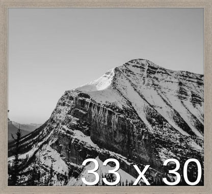 Frame It Easy 33 x 30 Rustic Gray Wood Frame by FrameItEasy