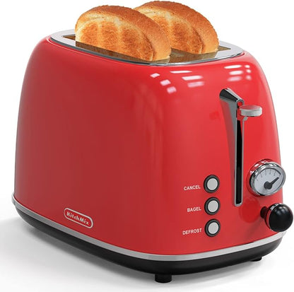 Toaster 2 slice, Retro Stainless Steel Toaster - Image 2