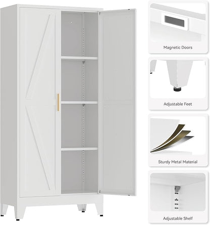 61" Tall Pantry Cabinet, Kitchen Pantry Storage Cabinets - Image 4