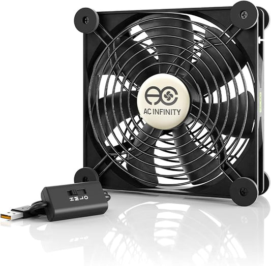AC Infinity MULTIFAN S4, Quiet 140mm USB Fan, UL-Certified by ACInfinity