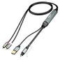 Adoreen Unidirectional 2 RCA Input to SPDIF/Toslink Output Optical Adapter by Adoreen