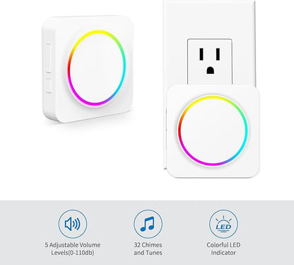Wireless Motion Sensor Doorbell, Motion Detector Alarm Indoor, Door Chime - Image 2