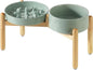 Ceramic 3.2 Cup Raised Slow Feeder Dog Bowl Set, Elevated 8.2inch Bowl and by Havniva