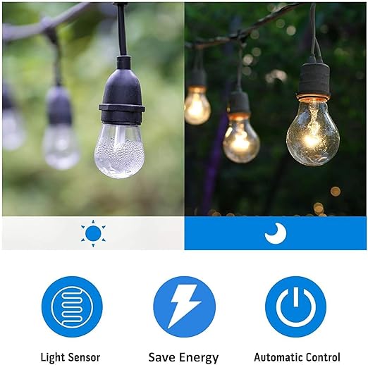 TiFFCOFiO Outdoor Christmas Light Timer, Dusk to Dawn Sensor Countdown - Image 5