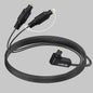 Bangun 90 Degree Optical Audio Splitter 1 in 2 Out Cable, Digital Toslink Fiber by Bangun