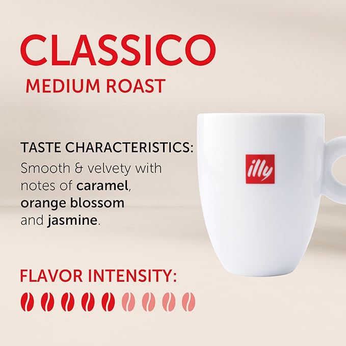 Illy Classico Whole Bean Coffee, Medium Roast, Classic Roast - Image 2