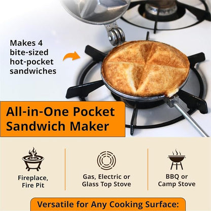 Tid Bit Handheld Sandwich Maker, Portable Sandwich Grill & Panini Press - Image 3