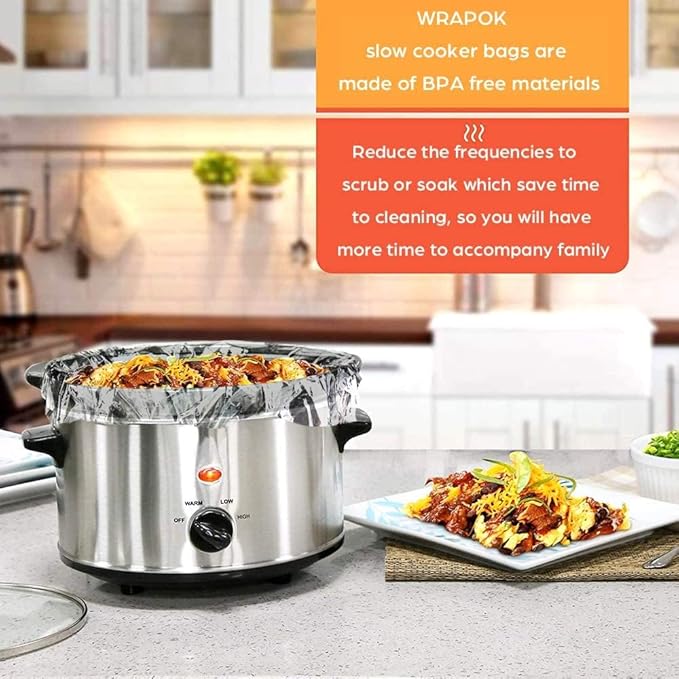 ECOOPTS Slow Cooker Liners, Disposable Cooking Bags Suitable - Image 5