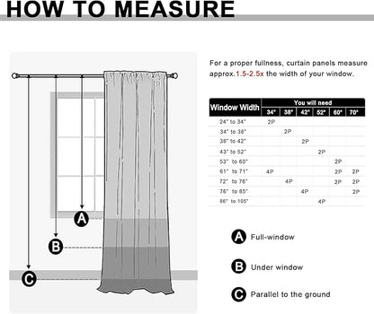 JIUZHEN Blackout Curtains for Bedroom - Image 9