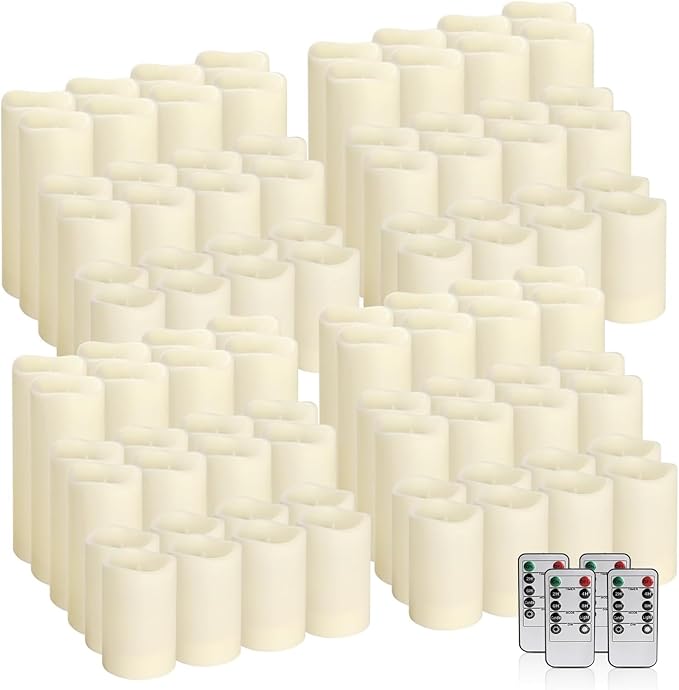 Set of 96 Waterproof Outdoor Flameless Candles, LED Candles - Image 7
