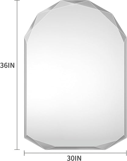 Suidia Bathroom Mirror, Frameless Bathroom Mirror - Image 4