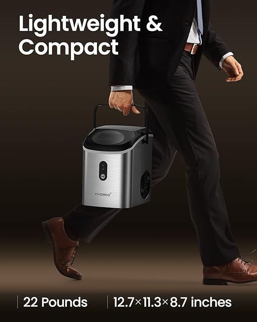 Nugget Ice Maker Countertop, 34lbs/24H Pebble Ice Machine, Self-Cleaning Sonic - Image 8