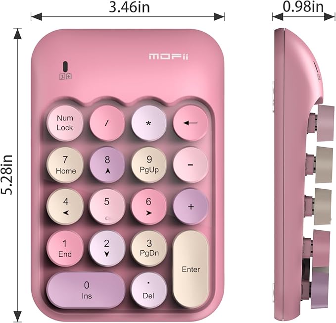 MOFII Cute Colorful Wireless Number Pad - Image 7