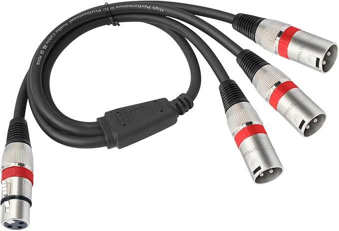 SiYear XLR Splitter Cable 3 Way - Image 2