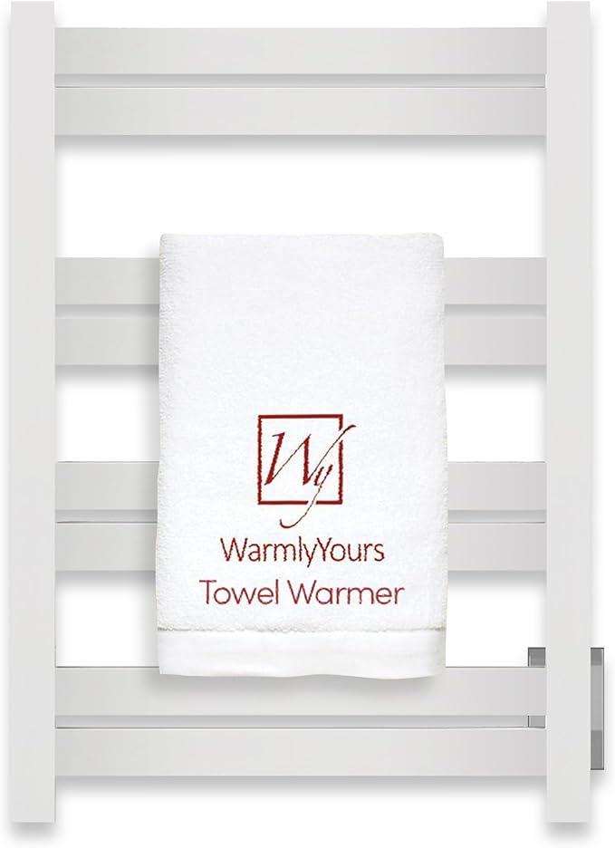 WarmlyYours Heated Towel Warmer Rack, Integrated On/Off Switch by WarmlyYours