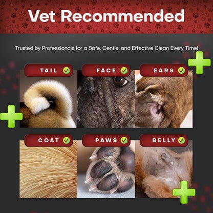 2% Chlorhexidine Wipes for Dogs 3X Larger | Yeast Infection Ringworm Fungus Hot - Image 4