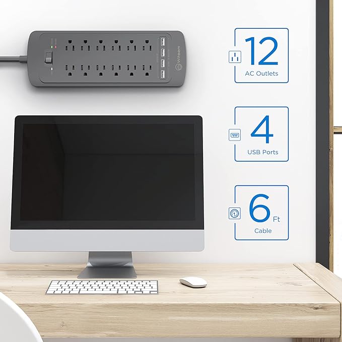Witeem Surge Protector Power Strip - Image 2