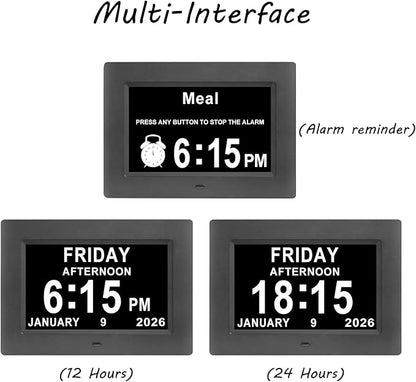 Jaihonda Dementia Clocks for Seniors, 7 Inch Clock - Image 5