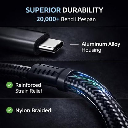 Mizi USB-C Headphone and Charging Adapter 3-in-1 – Type-C to 3.5mm Audio Jack + - Image 5