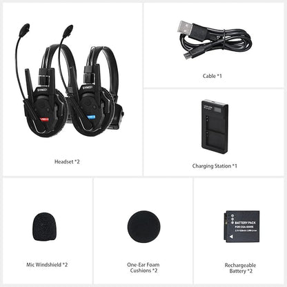 SYNCO XTalk Pro2 XPro X2 2.4GHz Wireless Headset Communication System Random - Image 3