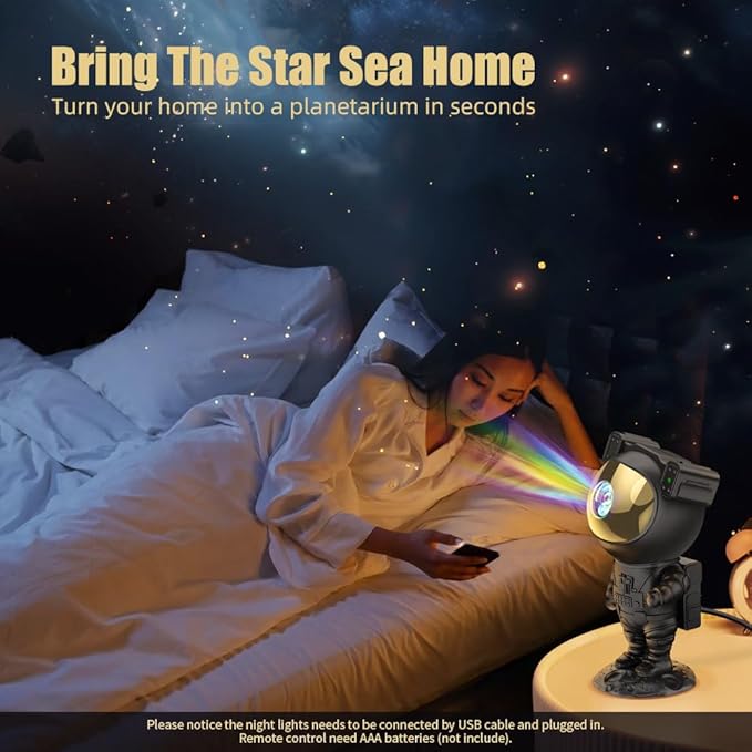 AceGamer Astronaut Galaxy Projector Night Light - Image 6