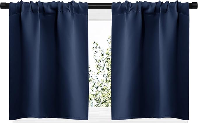 NICETOWN RV Blackout Curtains for Camper Windows, Kitchen Curtains, Short - Image 2