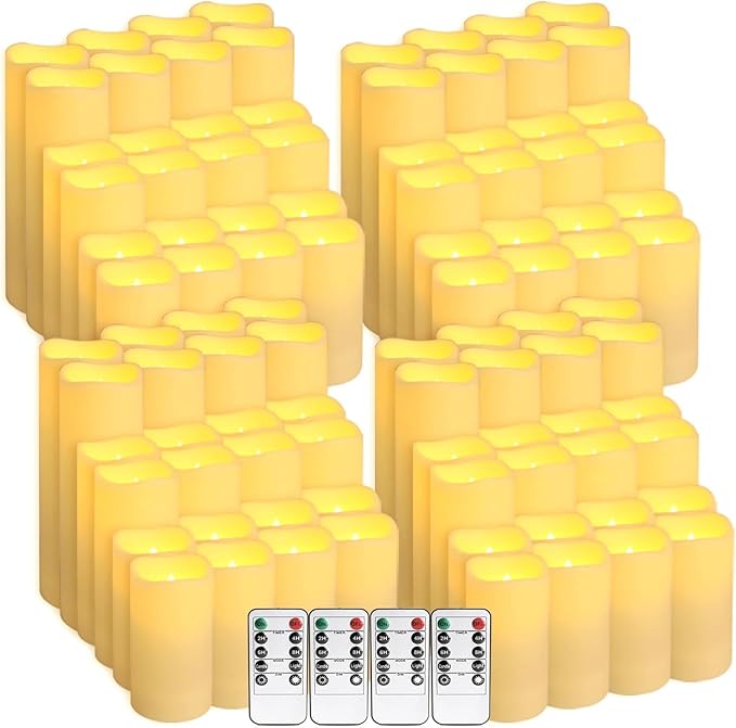 Set of 96 Waterproof Outdoor Flameless Candles, LED Candles - Image 8