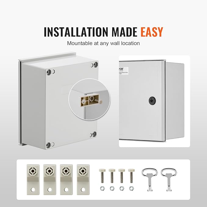 VEVOR Electrical Enclosure Box, Fiberglass Junction Box, IP66 Waterproof & - Image 6