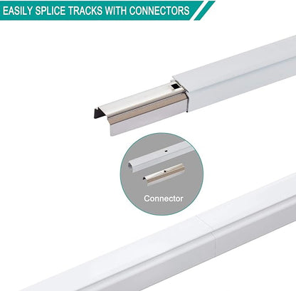 ChadMade Ceiling/Wall Mount Curtain Track Rod Set - 9ft Adjustable Length - Image 4