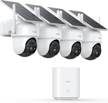 aosu Security Cameras Outdoor Wireless, 4 Cam-Kit, No Subscription, by AOSUSecurityOffical