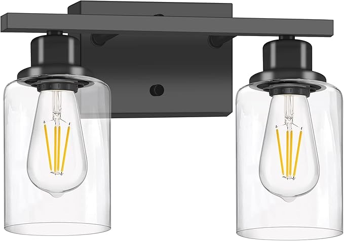 DIKAIDA Bathroom Vanity Light, 2-Light Modern Matte Wall Sconce Lighting - Image 8