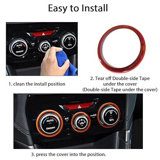 Auovo AC Climate Control Knob Outer Ring Covers - Image 7