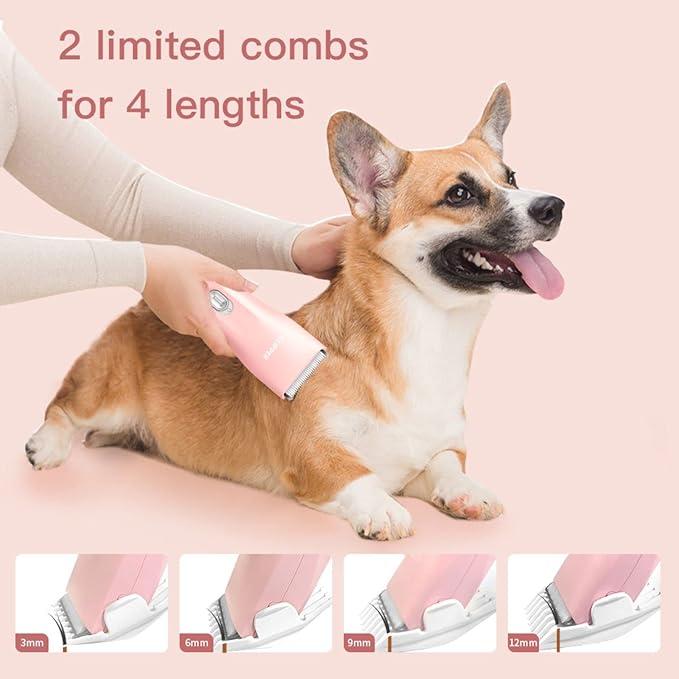 Dog Clippers, Quiet Washable USB Rechargeable Cordless Dog Grooming Kit - Image 6