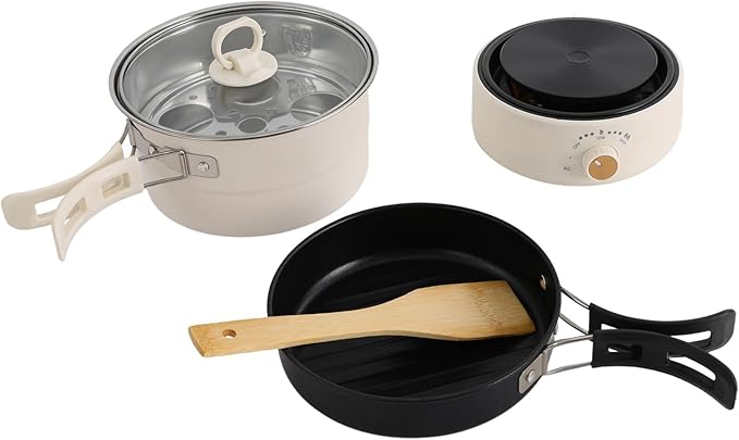Portable Electric Hot Pot with Foldable Handles, Non-stick Frying Pan, Mini Hot - Image 2