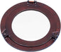 Hampton Nautical Deluxe Class Antique Copper Porthole Mirror, 17"