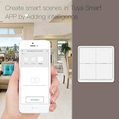 ZigBee Wireless Remote Control Smart Switch Wall Panel Transmitter, Requires - Image 3