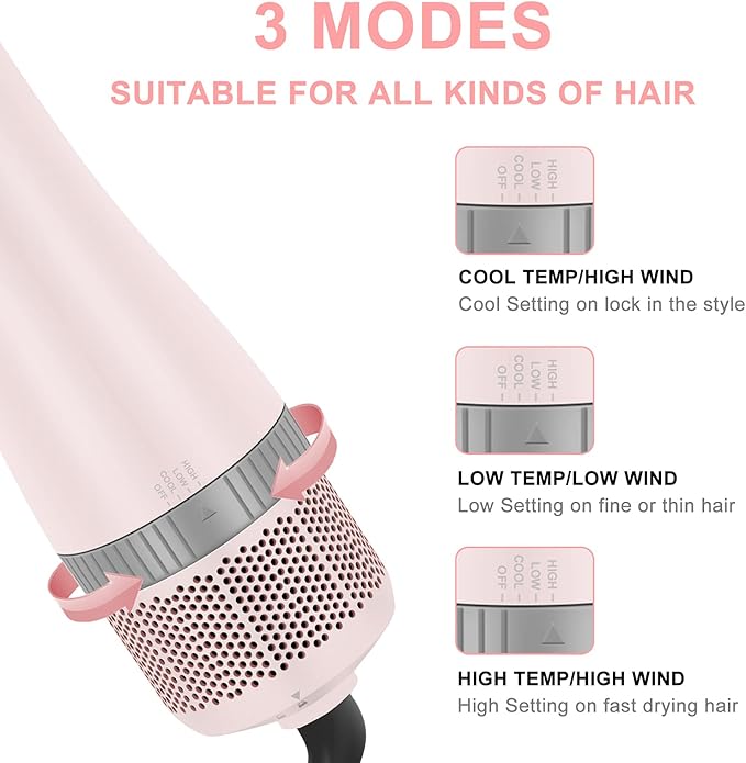 IG INGLAM 4 in 1 Blowout Hair Dryer Brush Set - Image 4