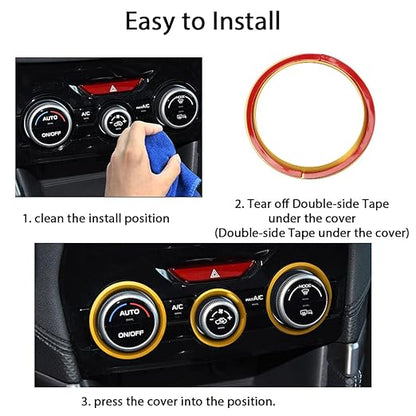 Auovo AC Climate Control Knob Outer Ring Covers Accessories - Image 5