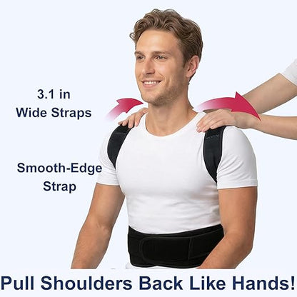 Back Posture Corrector Brace for Men & Women, Back-Anchored Shoulder Support - Image 5