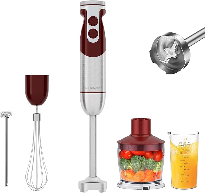 MegaWise 5-in-1 Immersion Hand Blender Set by MEGAWISE