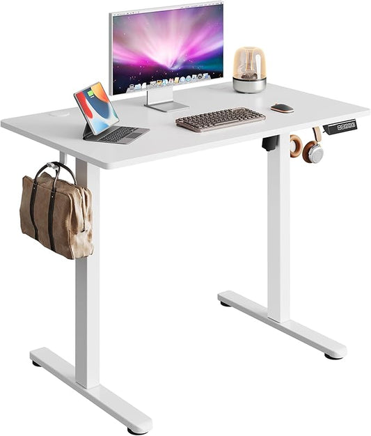 DEVAISE Whole Piece Standing Desk, 40 x 24 Inch Electric Standing Desk by DEVAISE