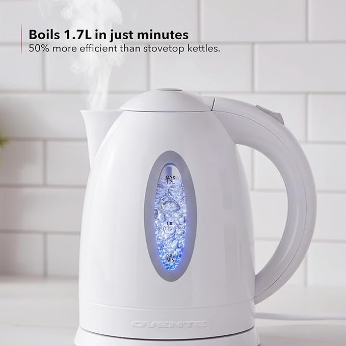 OVENTE Electric Kettle, 1.7L Fast Boiling Water Heater - Image 3
