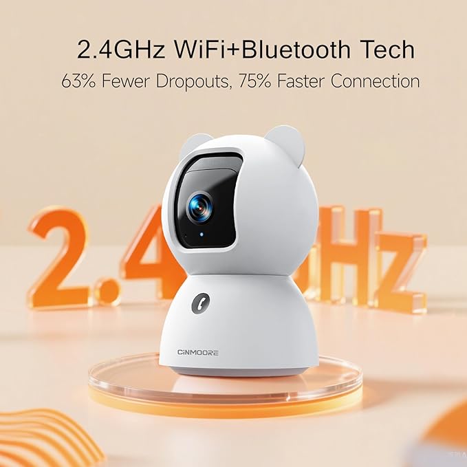 2.5K Security Camera Indoor, Non-Subscription AI Person/Pet/Cry Detection - Image 7