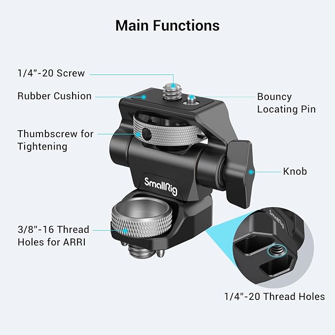 SmallRig Adjustable Camera Monitor Mount - Image 4