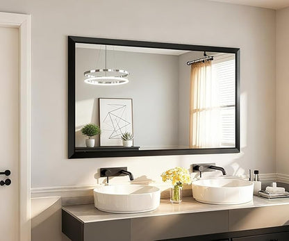 SMIROR Matte Black Bathroom Mirror - Image 6