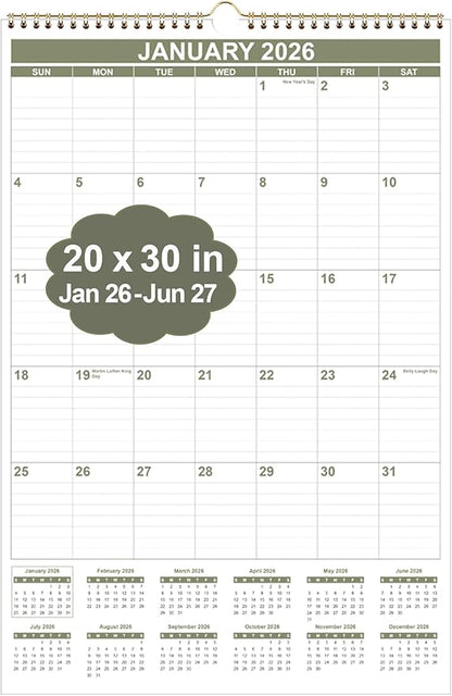 2026 Wall Calendar by Runtioval