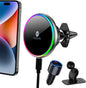 for magsafe car mount charger 15w led rgb, main product view